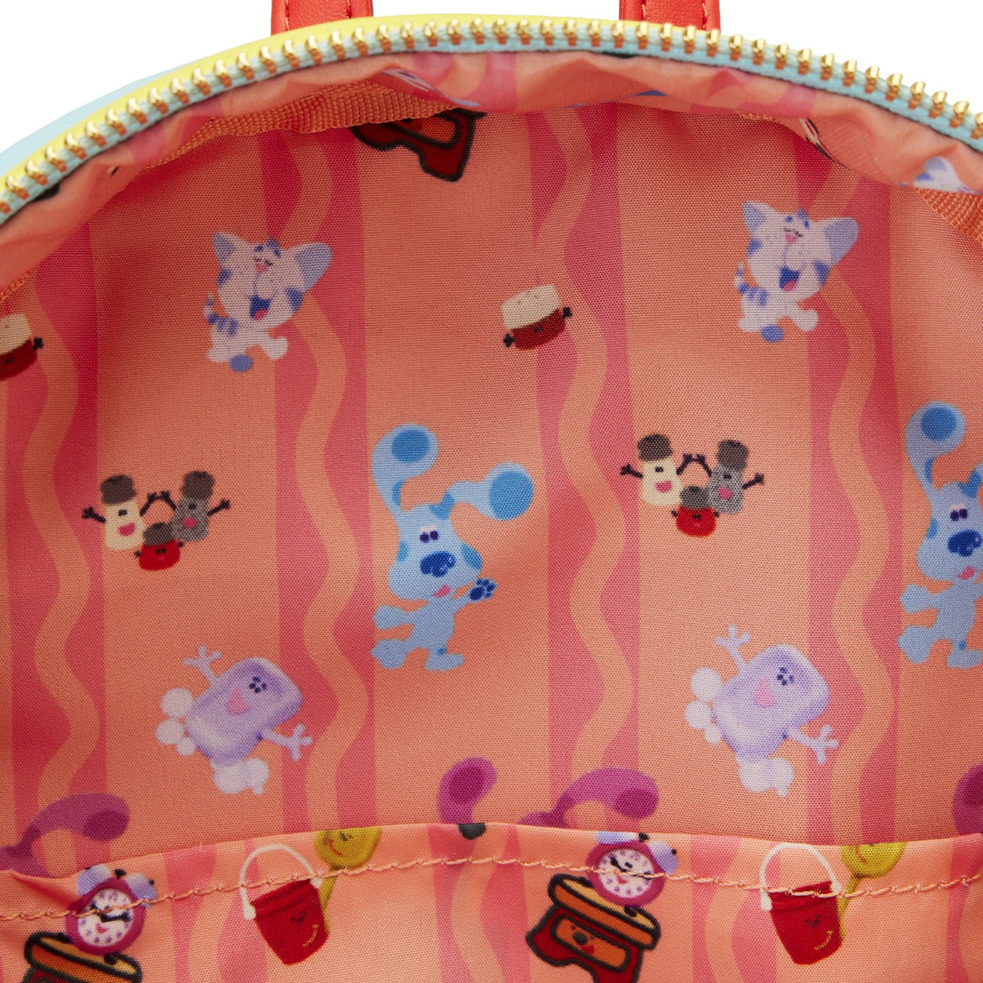 671803451001 - Loungefly Nickelodeon Blues Clues Open House Mini Backpack - Interior Lining