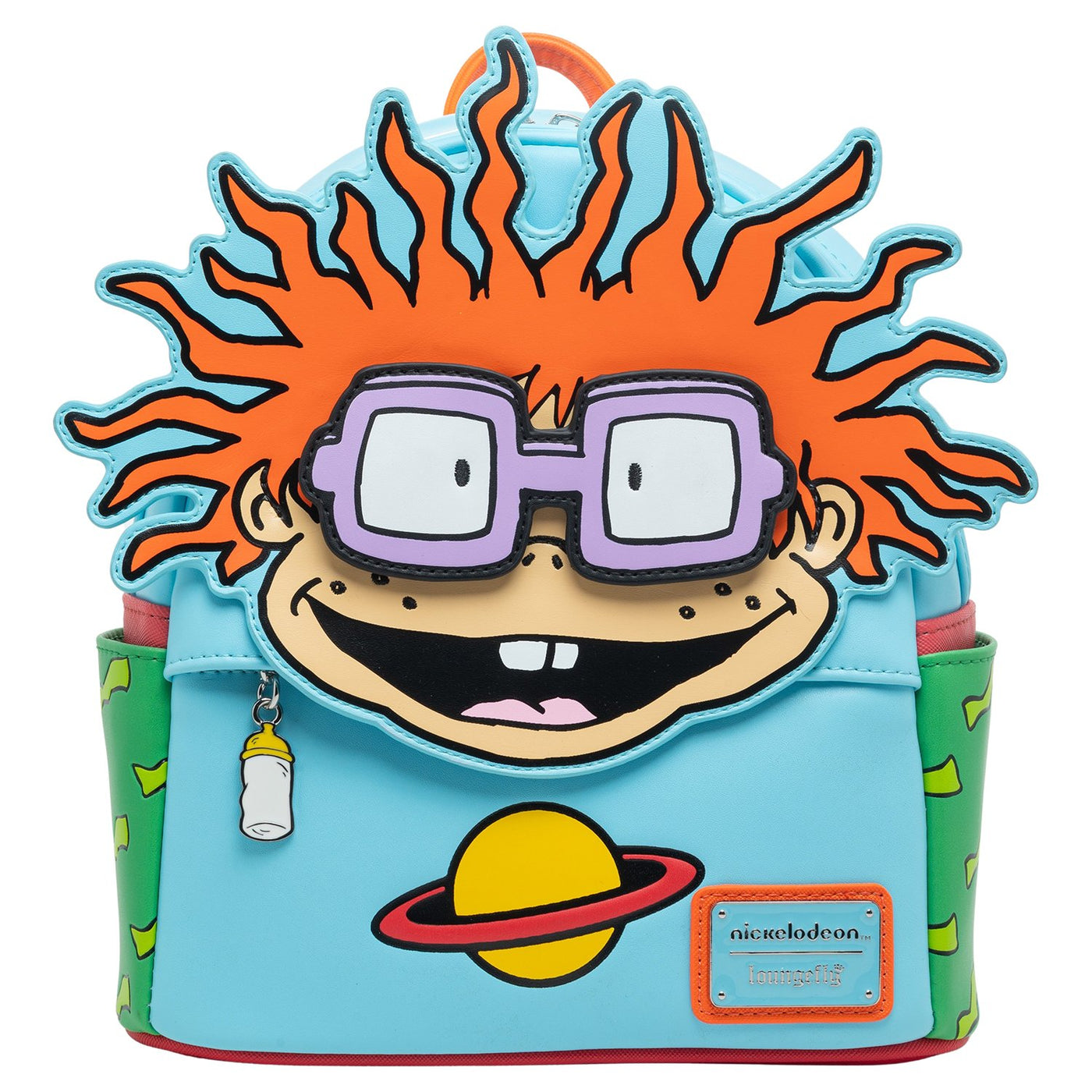 707 Street Exclusive - Loungefly Nickelodeon Rugrats Chuckie Cosplay Mini Backpack With Removable Glasses - Front