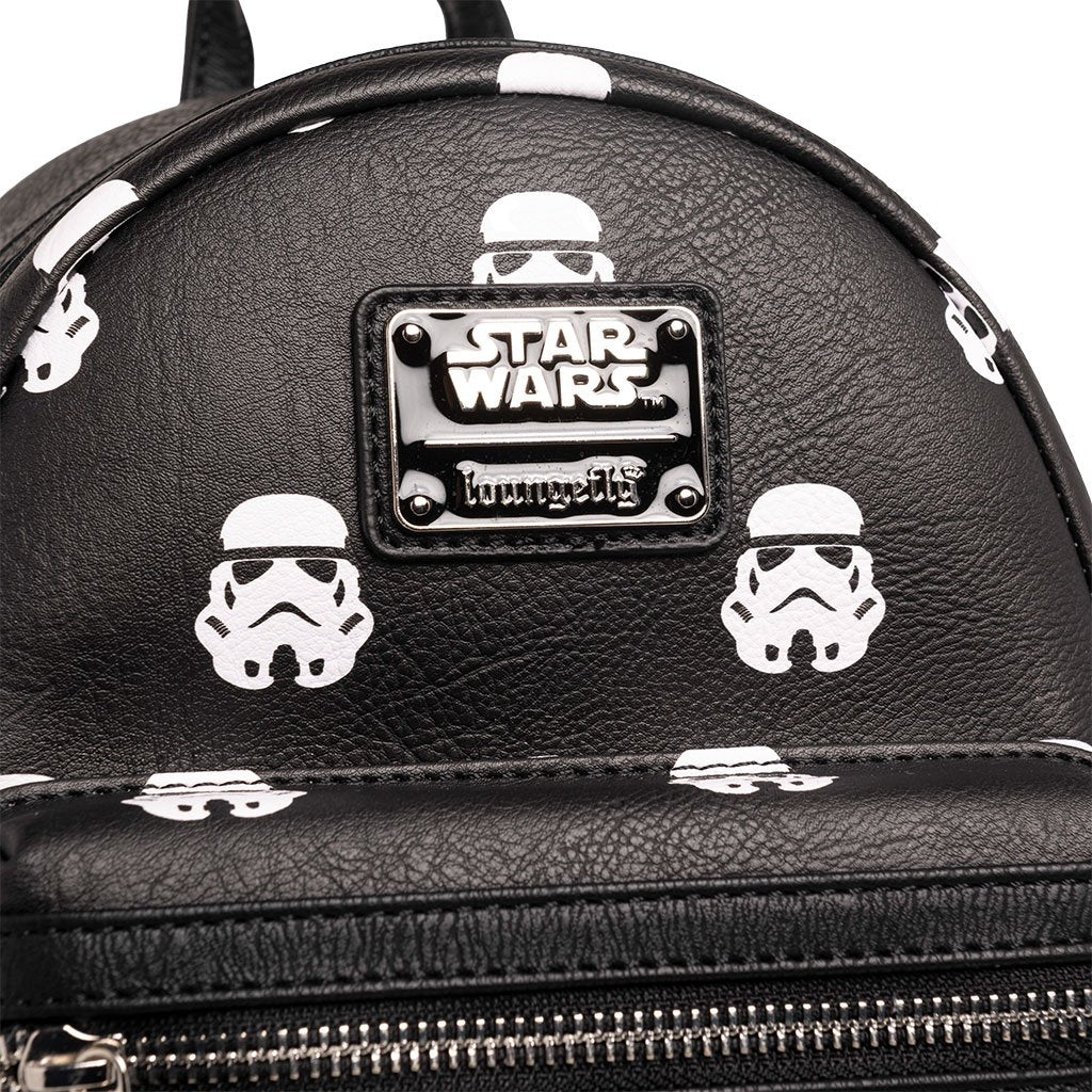 707 Street Exclusive - Loungefly Star Wars Stormtrooper Allover Print Mini Backpack Plaque