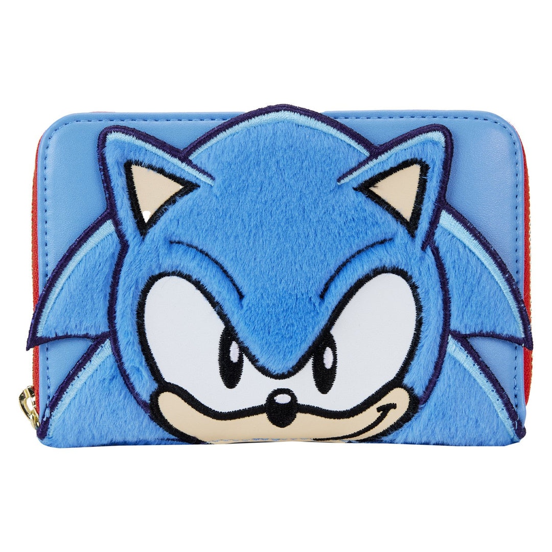 Loungefly Sega Sonic the Hedgehog Classic Cosplay Zip-Around Wallet - Front