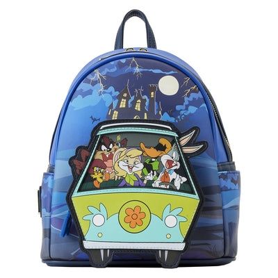 671803460881 - Loungefly Warner Brothers 100th Anniversary Looney Tunes Scooby Mash Up Mini Backpack - Front