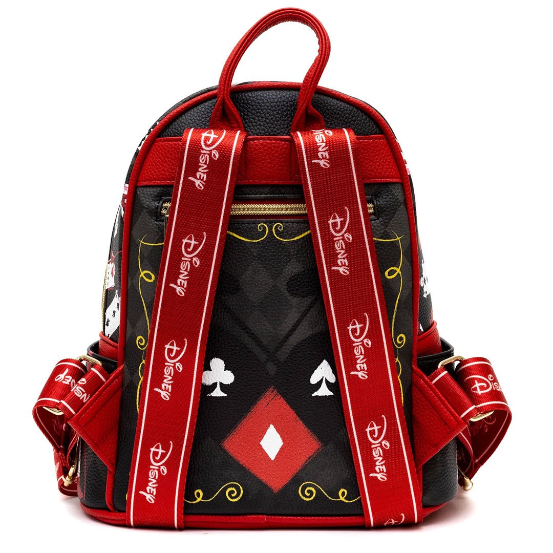 WondaPop Disney Alice in Wonderland Queen of Hearts Mini Backpack - Back with straps