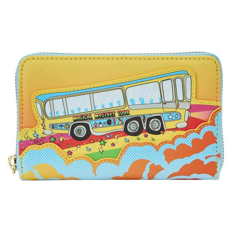Loungefly The Beatles Magical Mystery Tour Bus Zip-Around Wallet - Front