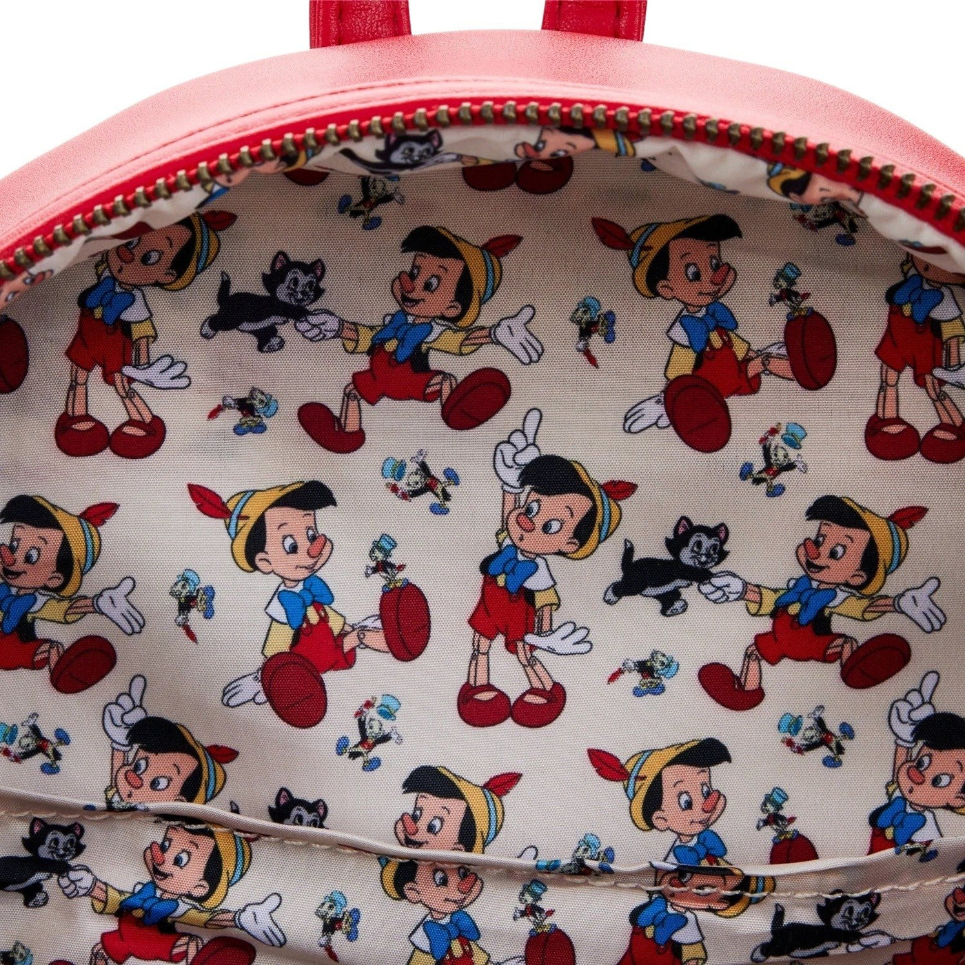 Loungefly Disney Pinocchio Marionette Mini Backpack - Interior Lining