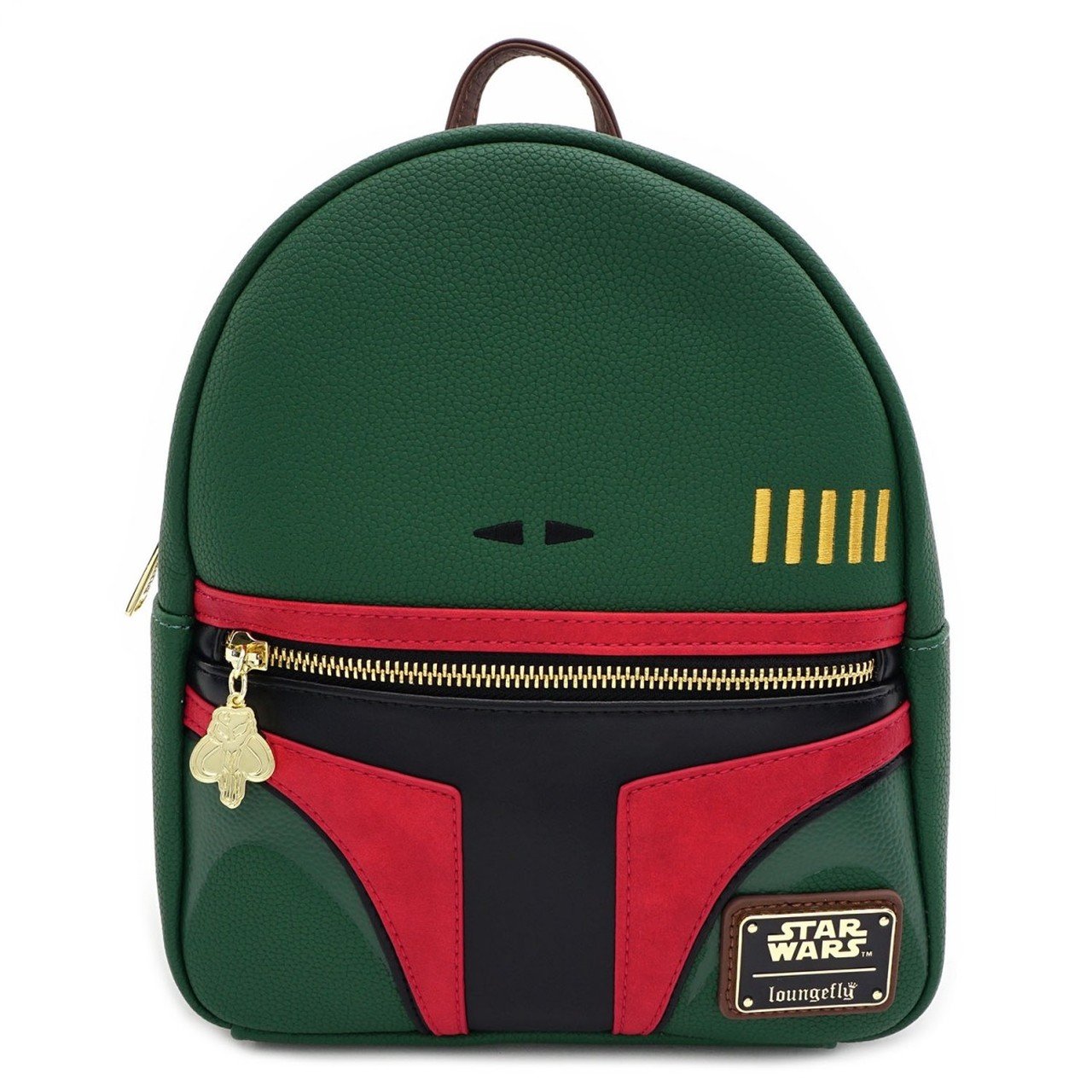 Loungefly Star Wars Boba Fett Faux Leather Mini Backpack - FRONT