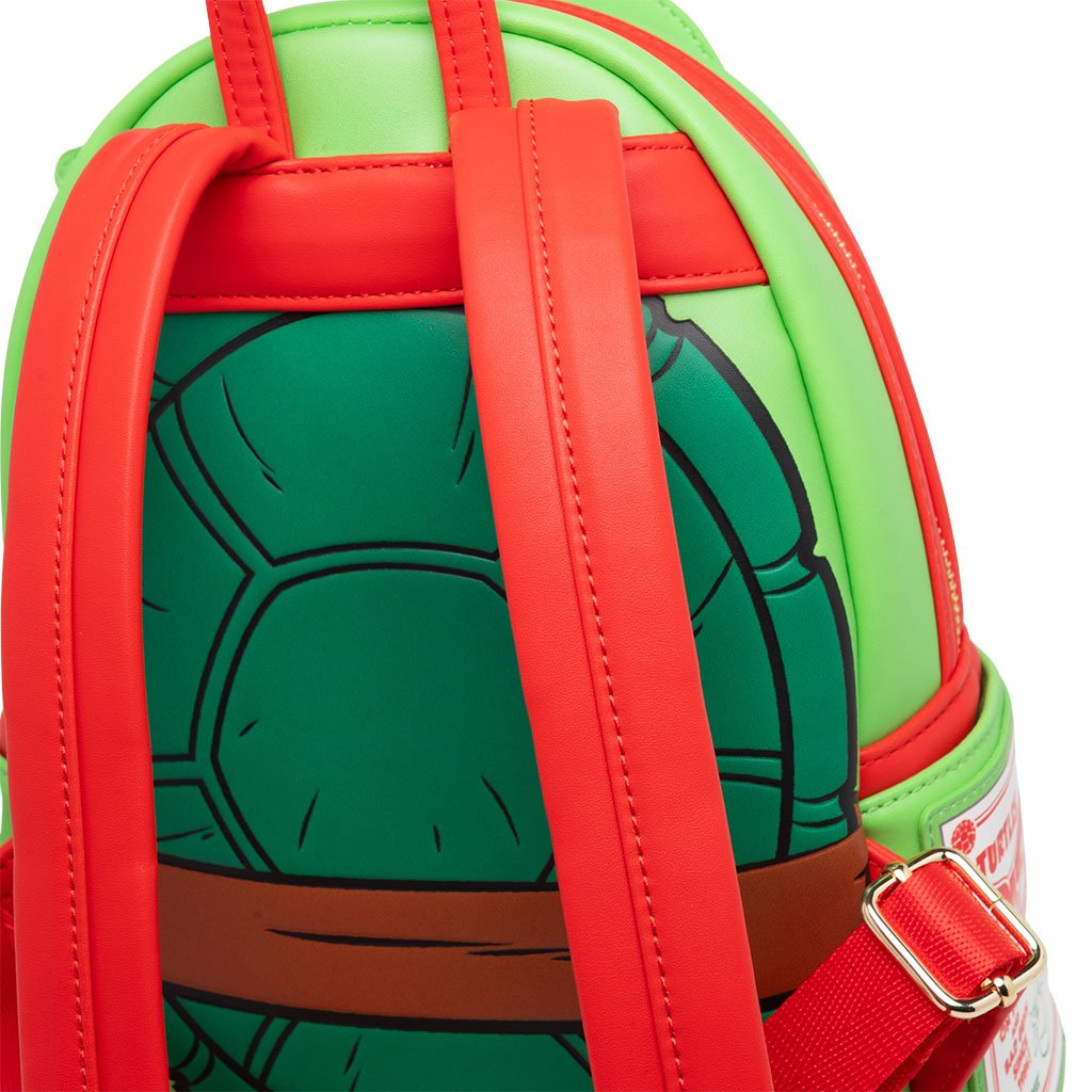 671803393059 - 707 Street Exclusive - Loungefly Nickelodeon TMNT Raphael Cosplay Mini Backpack - Back Straps