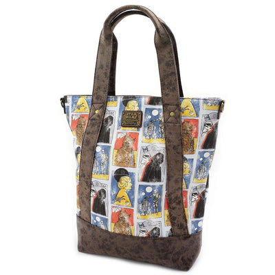LOUNGEFLY X STAR WARS CARDS TOTE CROSSBODY - SIDE