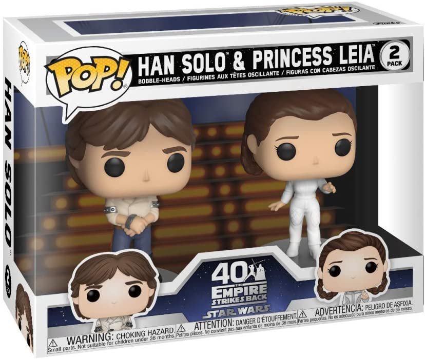 Star Wars Han & Leia POP! Vinyl Figure 2-Pack