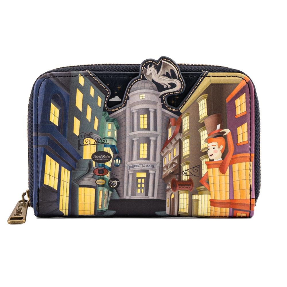 Loungefly Harry Potter Diagon Alley - Front Zip-Around Wallet