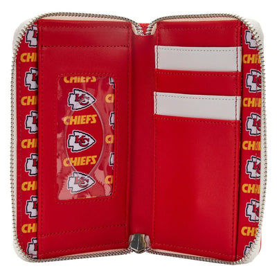 Loungefly NFL Kansas City Chiefs Patches Zip-Around Wallet - Interior
