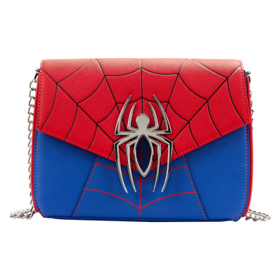 Loungefly Marvel Spider Man Color Block Crossbody -  Front