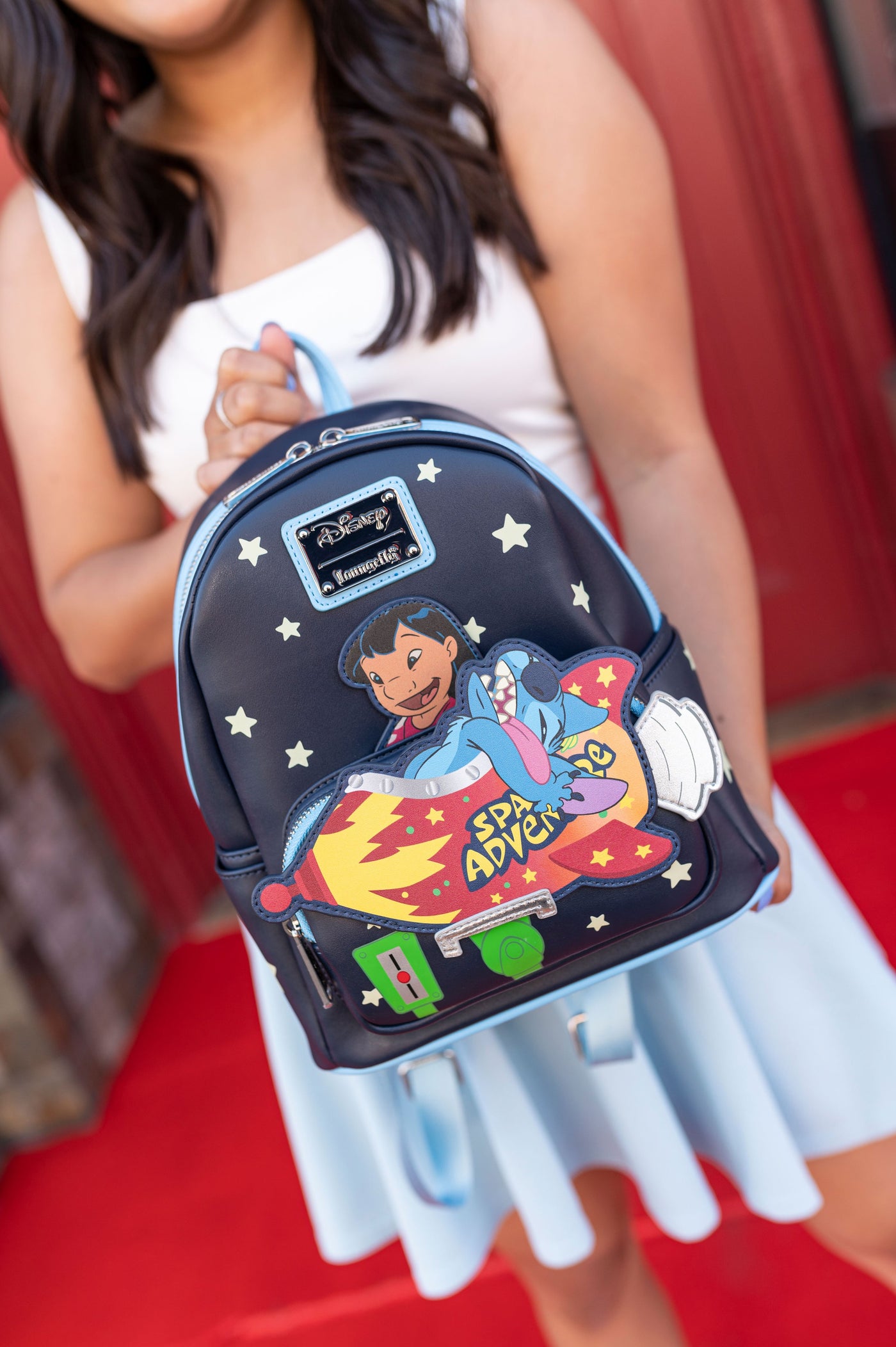 Loungefly Disney Lilo and Stitch Space Adventure Mini Backpack - IRL Front
