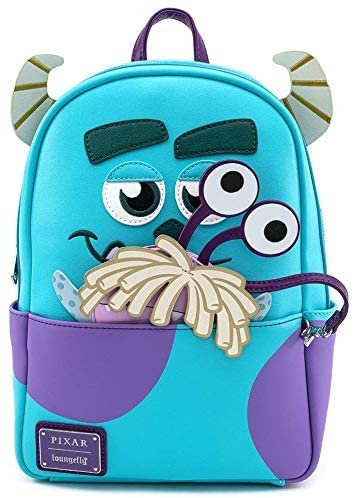 Loungefly Disney Pixar Monsters Inc. Sully Cosplay Mini Backpack with Boo Coin Purse