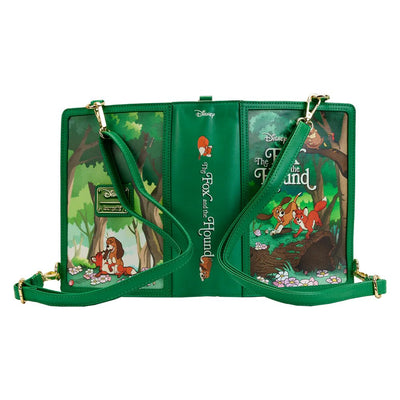 Loungefly Disney Classic Books Fox and the Hound Convertible Crossbody - Back Convertible Backpack