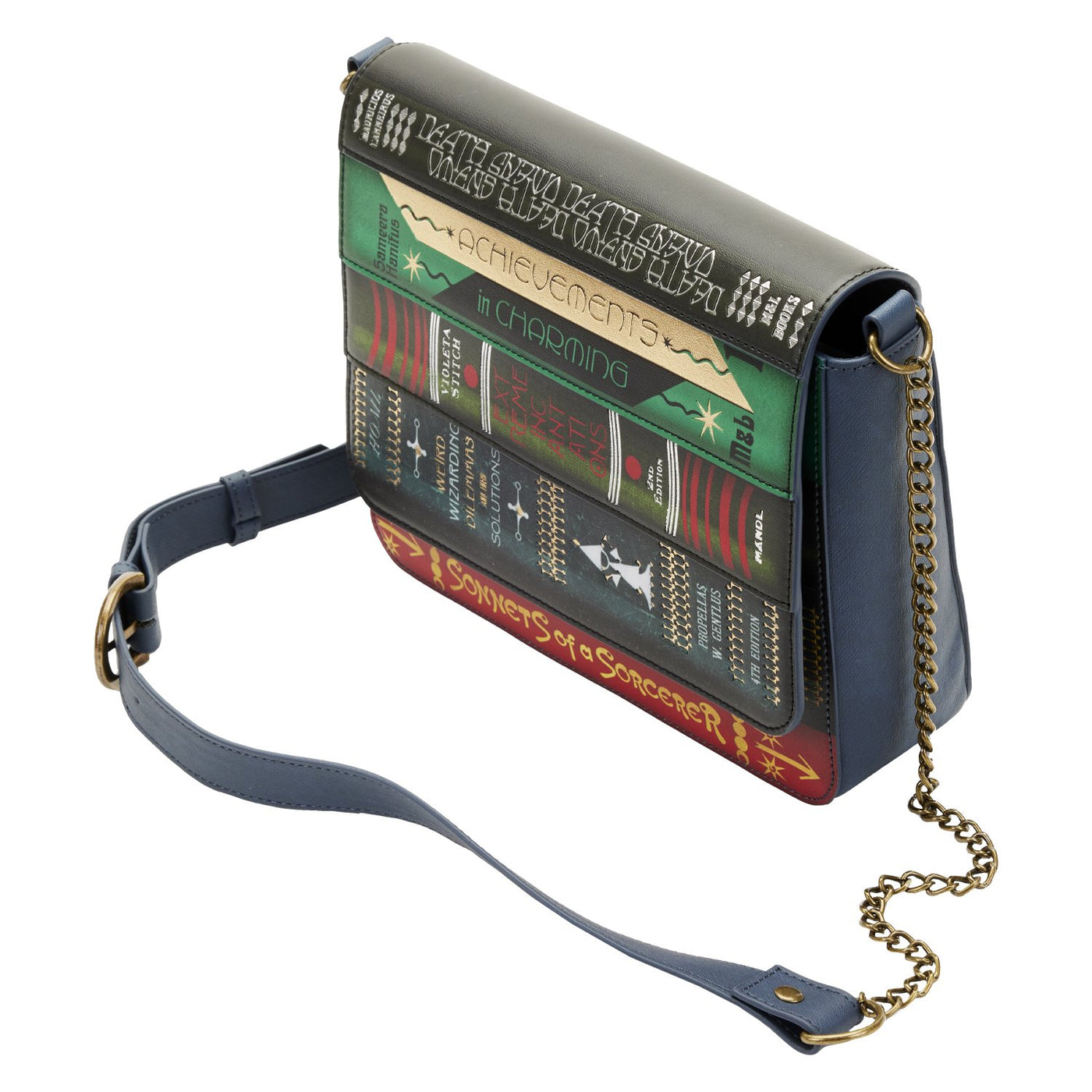 Loungefly Fantastic Beasts Magical Books Chain Strap Crossbody - Top View