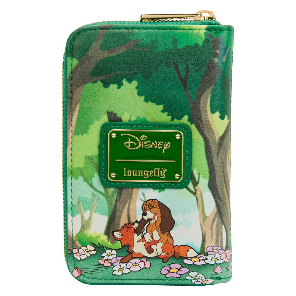 Loungefly Disney Classic Books Fox and the Hound Zip-Around Wallet - Back