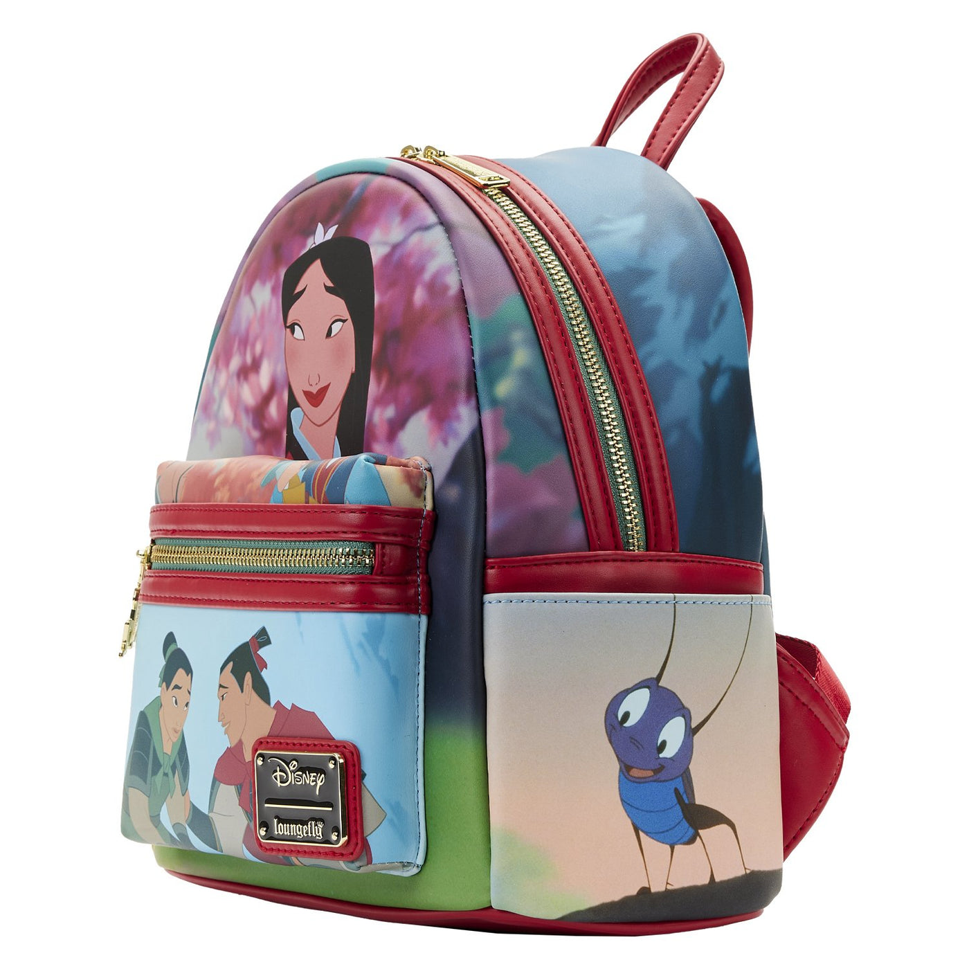 Loungefly Disney Mulan Princess Scene Mini Backpack - Side View