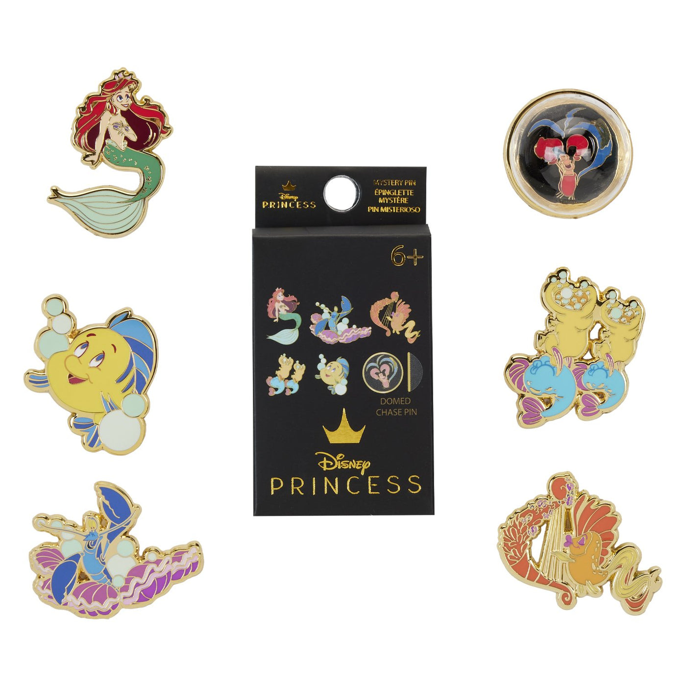Loungefly Disney The Little Mermaid 35th Anniversary Life is the Bubbles Mystery Box Pins - Set