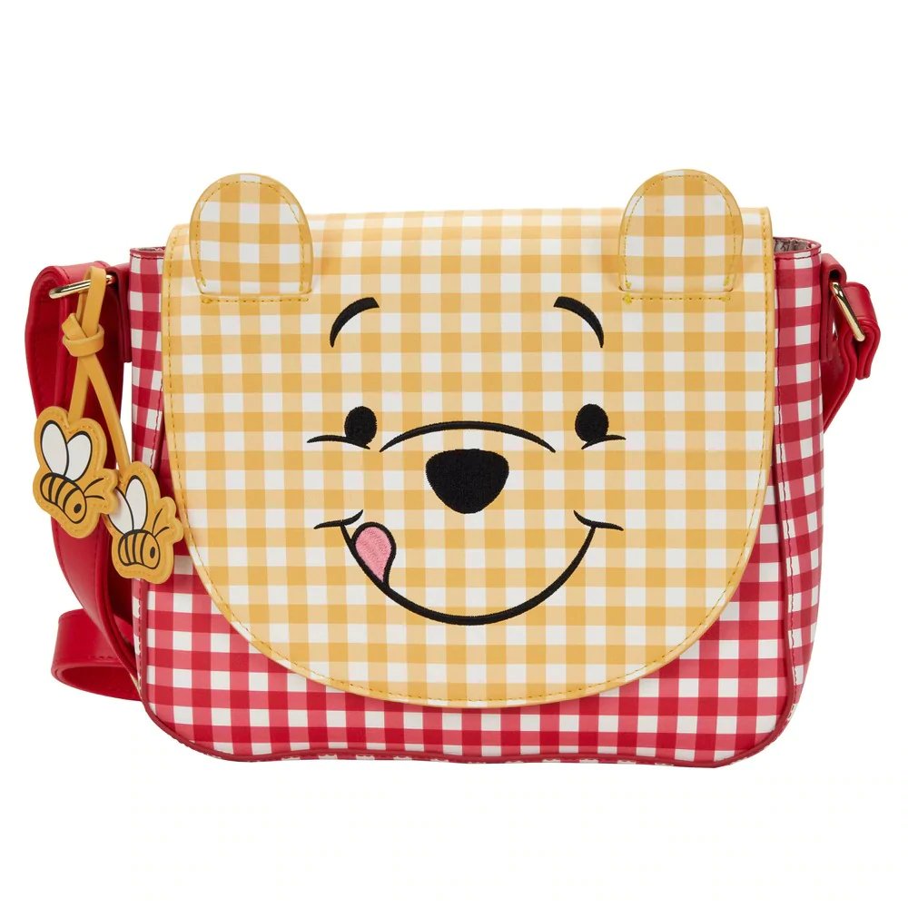 Loungefly Disney Winnie the Pooh Gingham Crossbody - Front