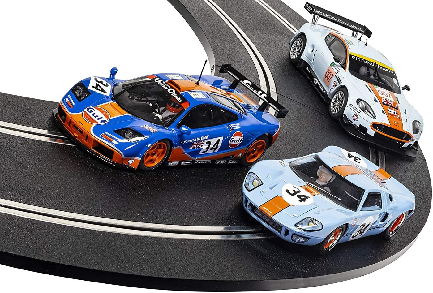 ROFGO Collection Gulf Triple Pack 1/32 Slot Cars