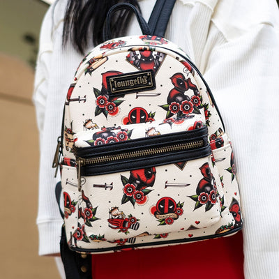 707 Street Exclusive - Loungefly Marvel Deadpool Tattoo Backpack - IRL 04