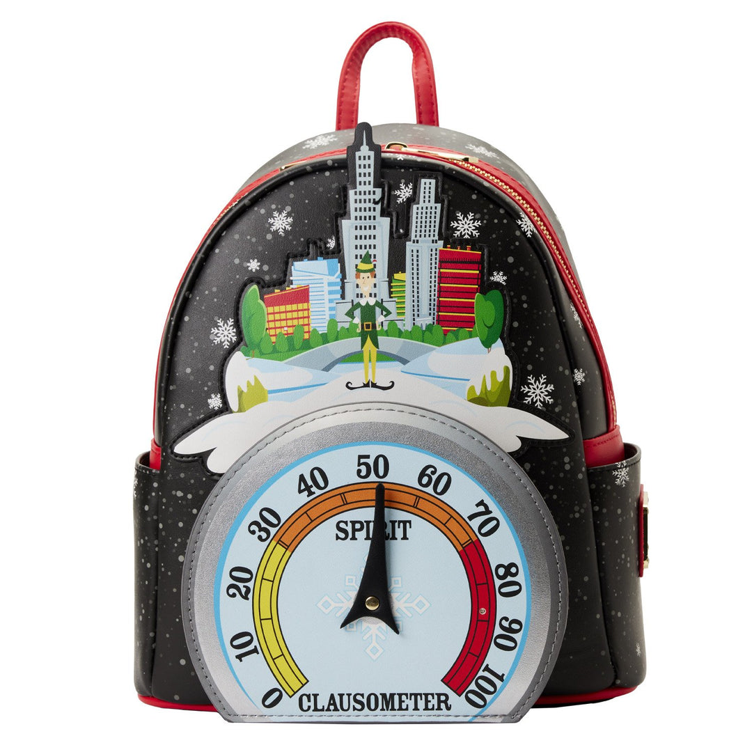 Loungefly Elf Clausometer Light Up Mini Backpack - Front