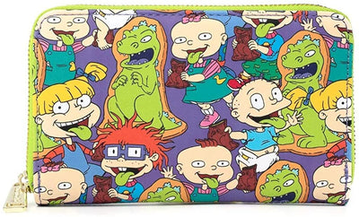 Nickelodeon Rugrats Reptar Bar Allover Print Zip-Around Wallet