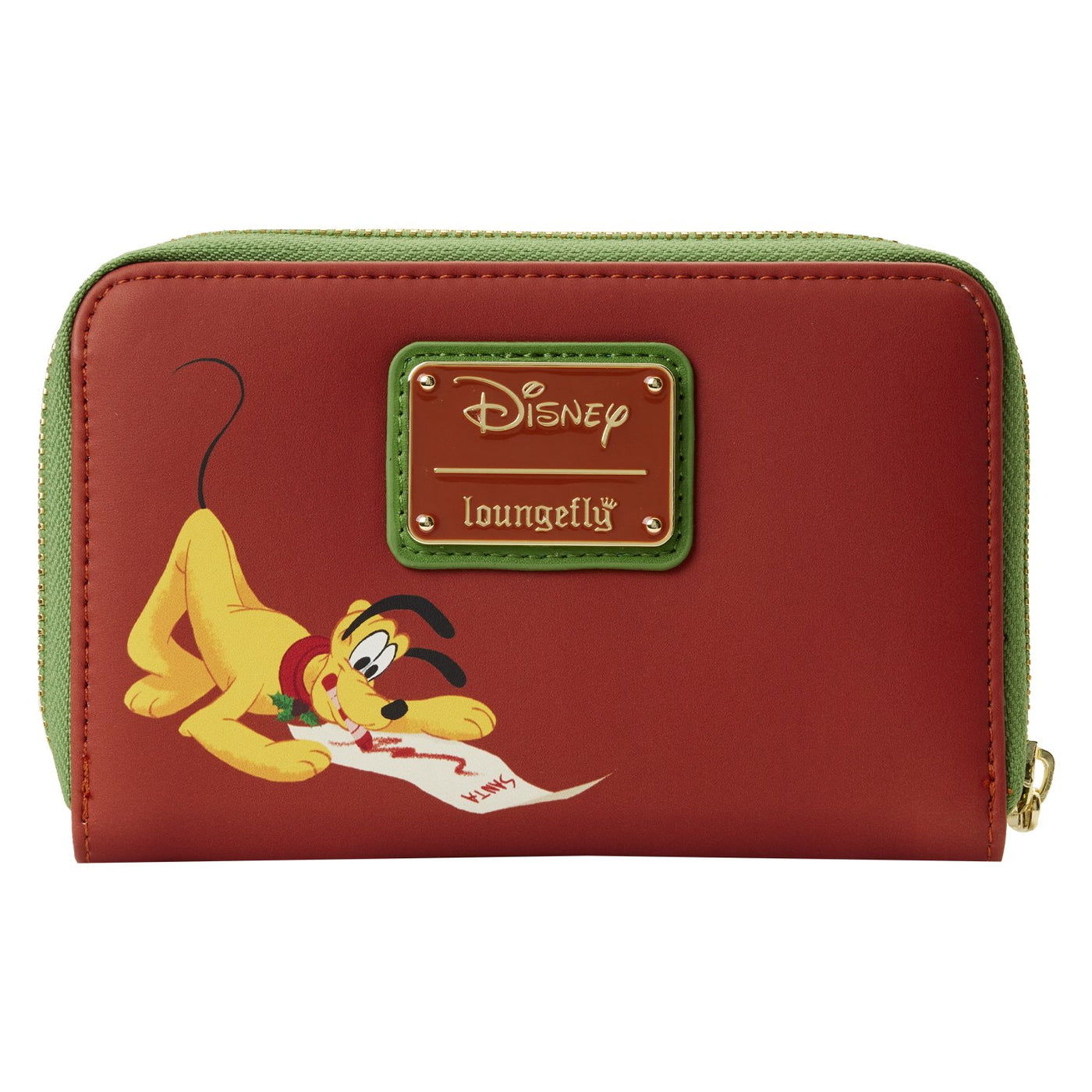 Loungefly Disney Mickey Minnie Hot Cocoa Fireplace Zip-Around Wallet - Back