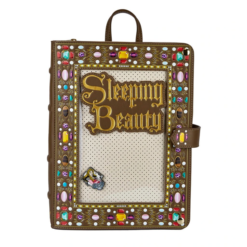 Loungefly Disney Sleeping Beauty Pin Collector Backpack Front View