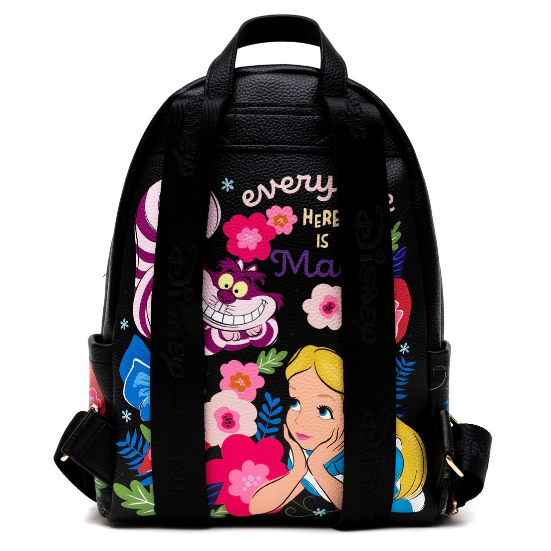 WondaPop High Fashion Disney Alice in Wonderland Cheshire Cat Mini Backpack - Back