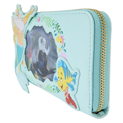 Loungefly Disney The Little Mermaid Princess Lenticular Zip-Around Wallet - Side