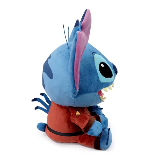 Kidrobot Disney Lilo and Stitch 16" HugMe Evil Stitch Vibrating Plush Toy - Full Side View