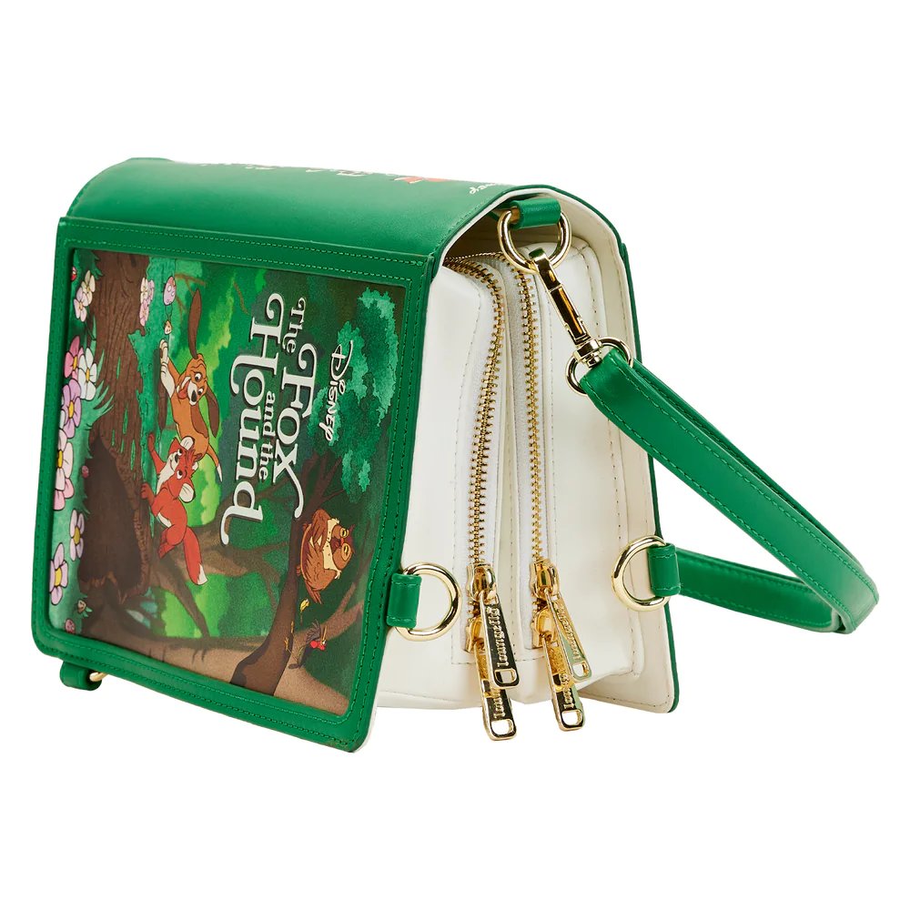 Loungefly Disney Classic Books Fox and the Hound Convertible Crossbody - Side View