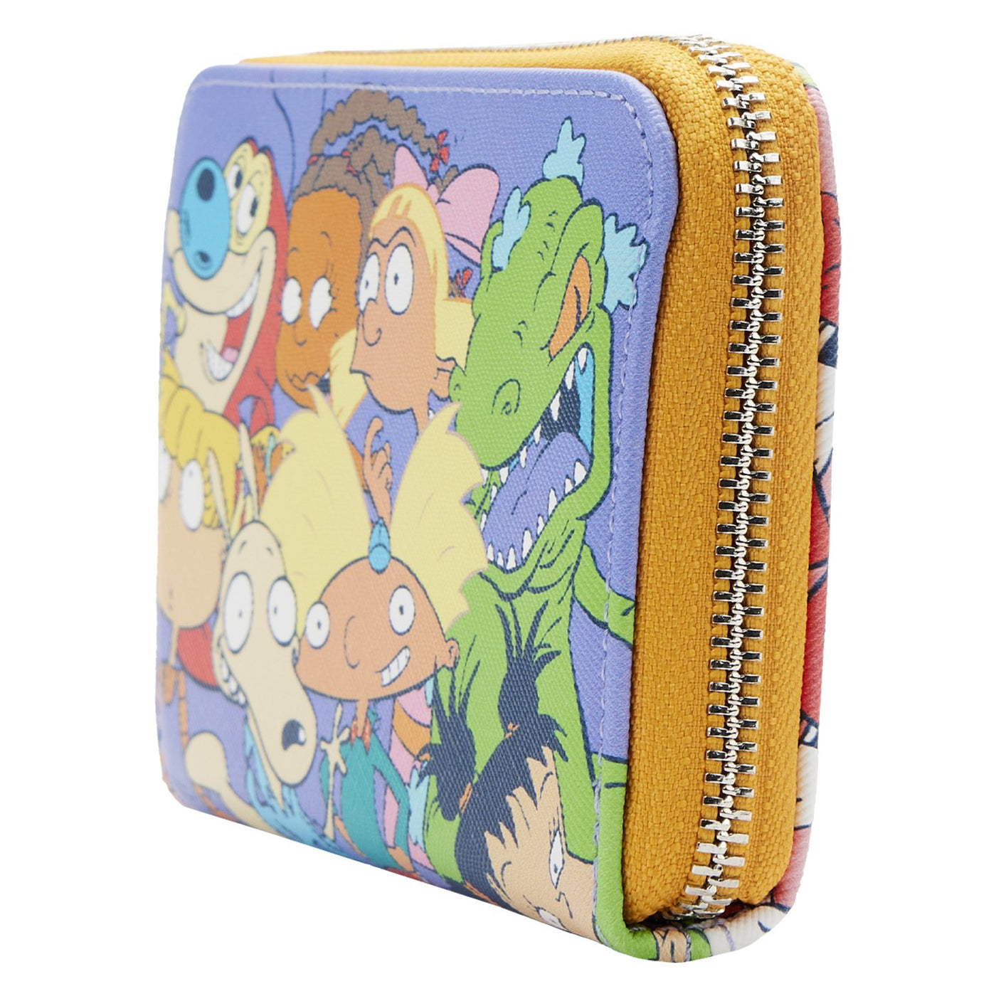 Loungefly Nickelodeon Nick 90s Allover Print Zip-Around Wallet - Side View