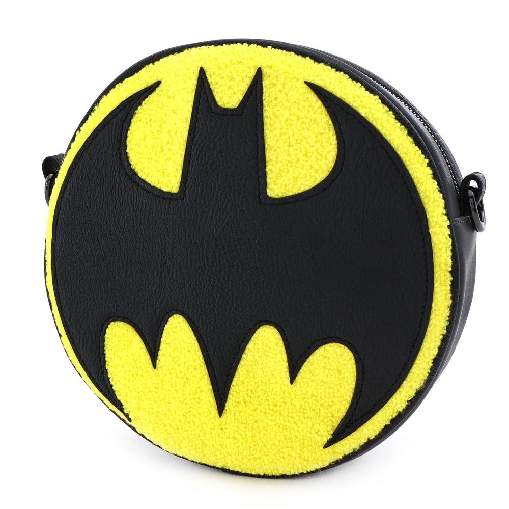 Loungefly Batman Logo Chenille Crossbody Bag - SIDE