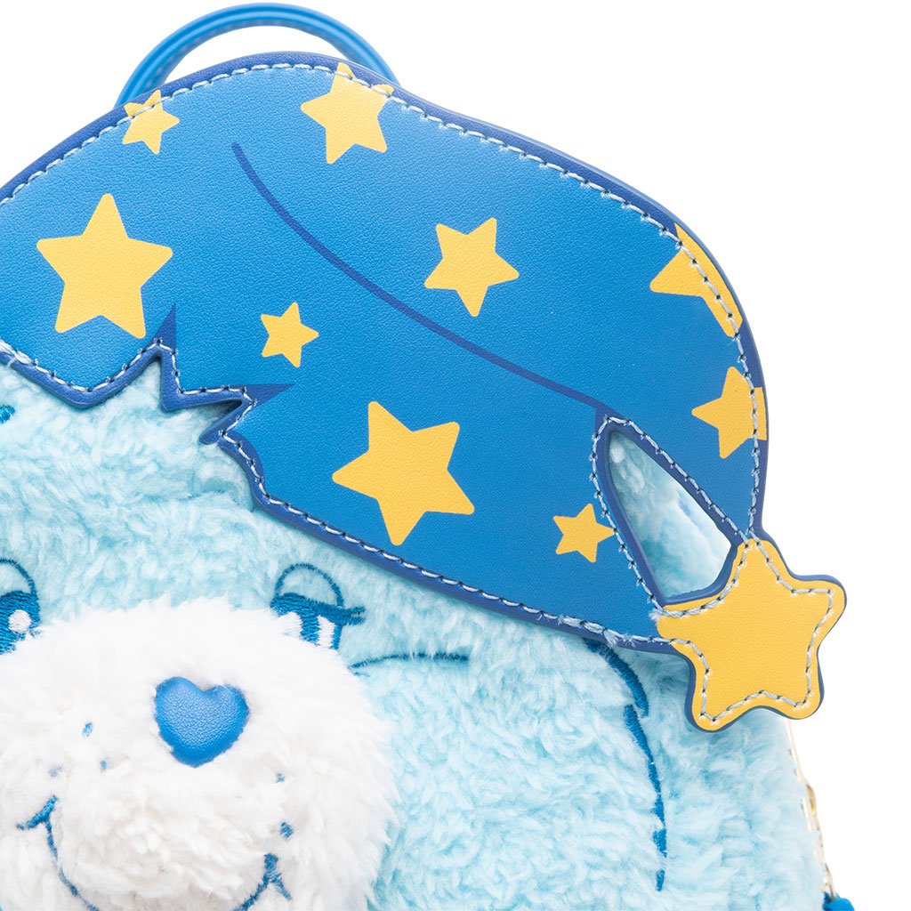 707 Street Exclusive - Loungefly Care Bears Bedtime Bear Plush Cosplay Mini Backpack - Applique Close Up