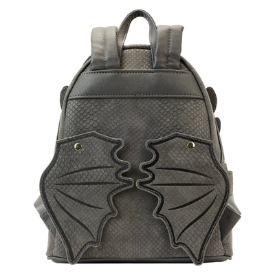 671803392670 - Loungefly Dreamworks How to Train Your Dragon Toothless Cosplay Mini Backpack - Closed Wings