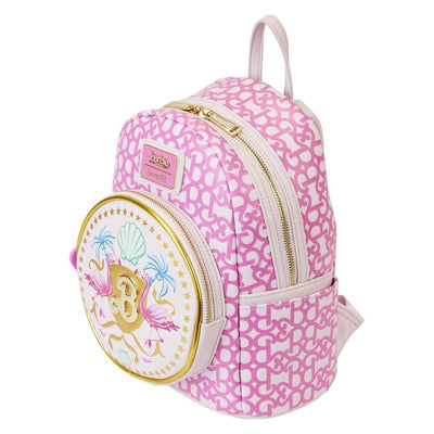 671803471283 - Loungefly Mattel Barbie Movie Logo Mini Backpack - Top View