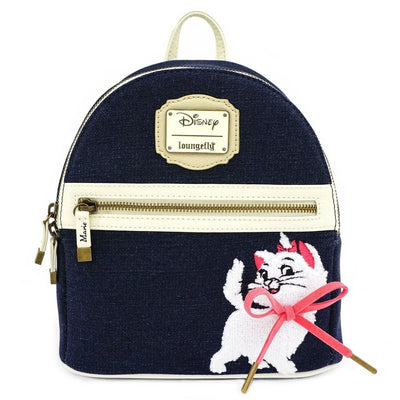 Loungefly x The Aristocats Marie Denim Mini Backpack - FRONT