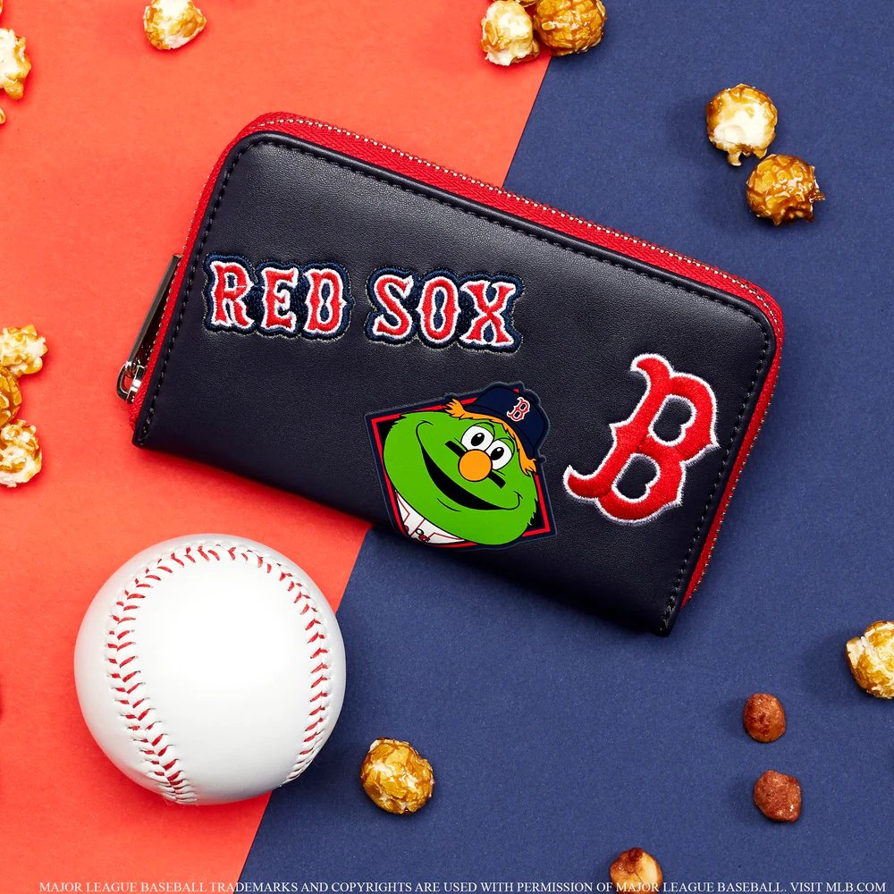 Loungefly MLB Boston Red Sox Patches Zip-Around Wallet - Lifestyle - 671803422230