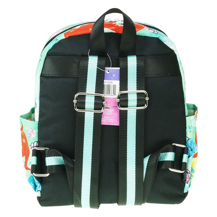 WondaPop Disney The Little Mermaid Ariel and Flounder Nylon Mini Backpack - Back
