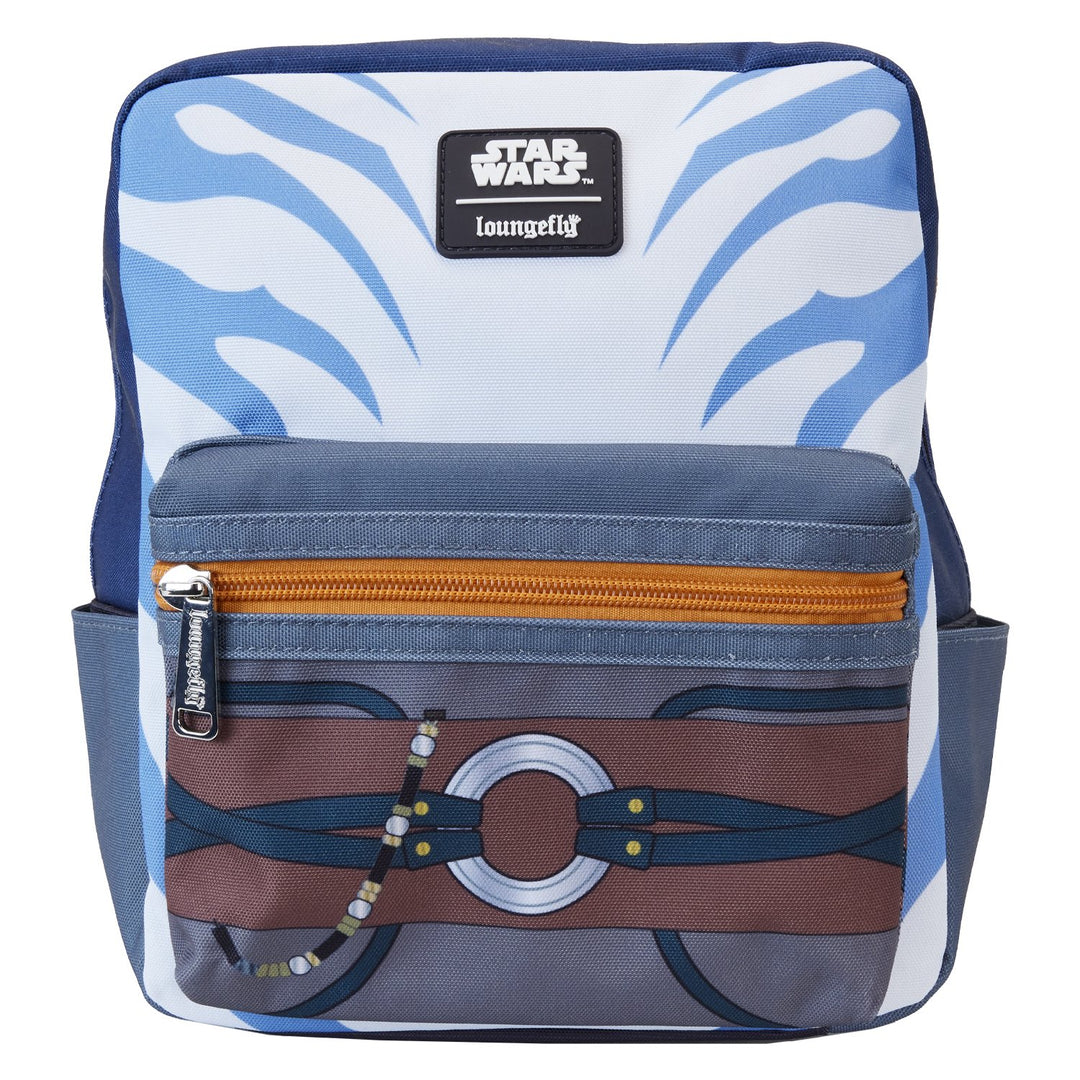 Loungefly Star Wars The Mandalorian Ahsoka Cosplay Nylon Mini Backpack - Front