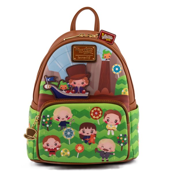 Loungefly Willy Wonka and the Chocolate Factory 50th Anniversary Mini Backpack - Front