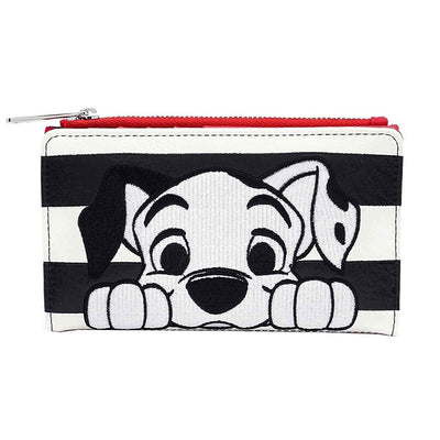 Loungefly x Disney 101 Dalmatians Striped Faux Leather Wallet - FRONT