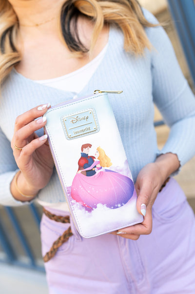Loungefly Disney Princess Sleeping Beauty Castle Series Zip-Around Wallet- Back