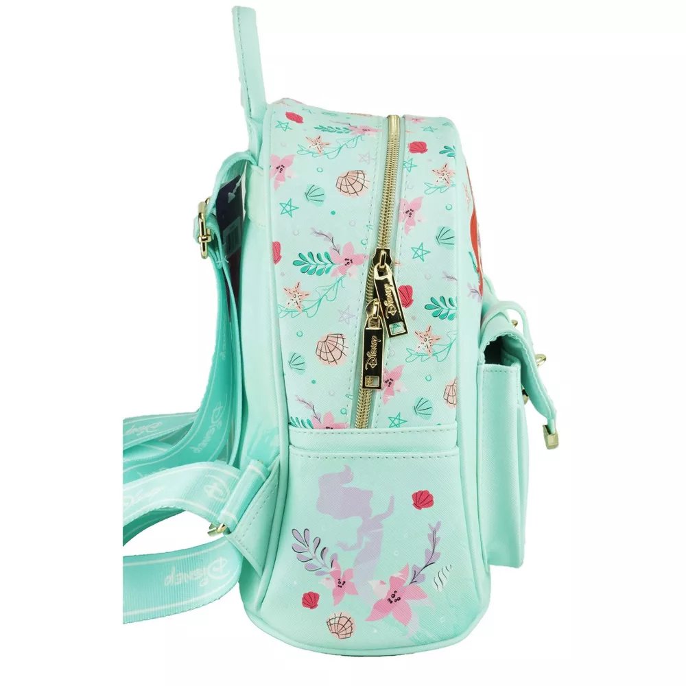 WondaPop Disney The Little Mermaid Pastel Mini Backpack - Side View