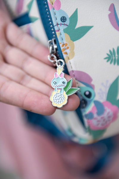 707 Street Exclusive - Disney Lilo & Stitch Hawaiian Flowers Stitch and Scrump Allover Print Mini Backpack - Lifestyle