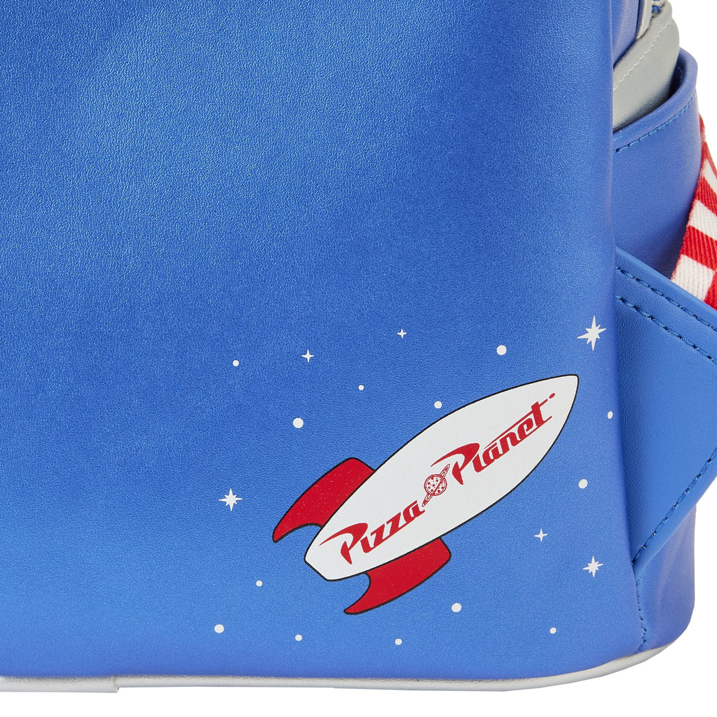 Loungefly Pixar Toy Story Pizza Planet Space Entry Mini Backpack - Back Closeup - 671803393714