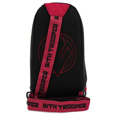 LOUNGEFLY X STAR WARS RED SITH TROOPER NYLON SLING BAG - BACK