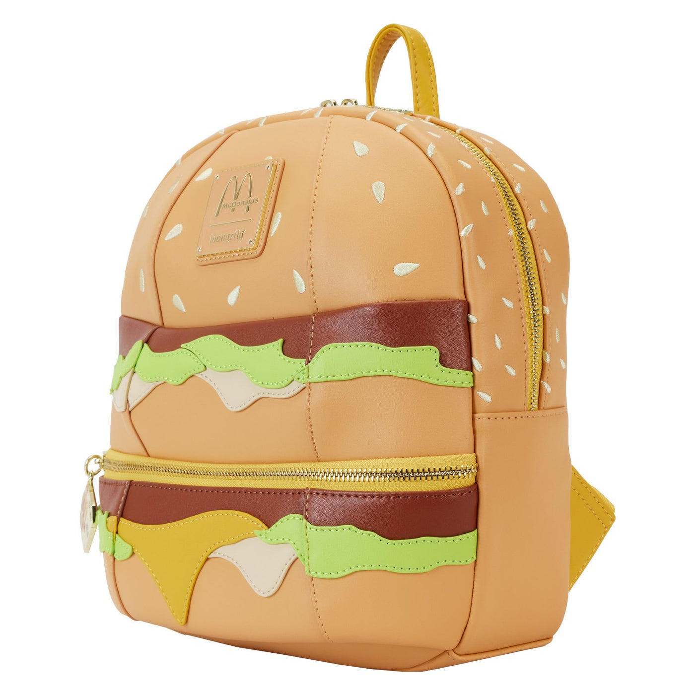 Loungefly McDonald's Big Mac Mini Backpack - Side View